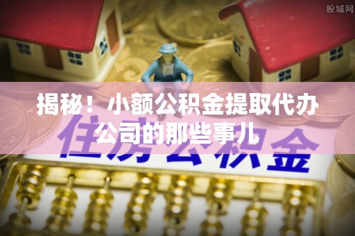 石柱揭秘！小额公积金提取代办公司的那些事儿